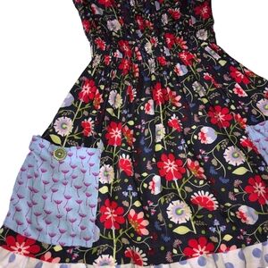 Matilda Jane Blue 435 Dress Girls 10 Soak Up The Sun Floral Pullover